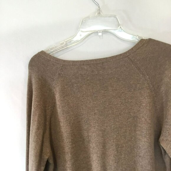 Roz & Ali V-Neck Sweater Long Sleeve Button Accent Pullover Women's Size Large - Picture 5 of 9